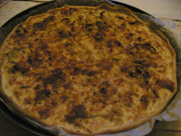 Tarte oignons et fromage