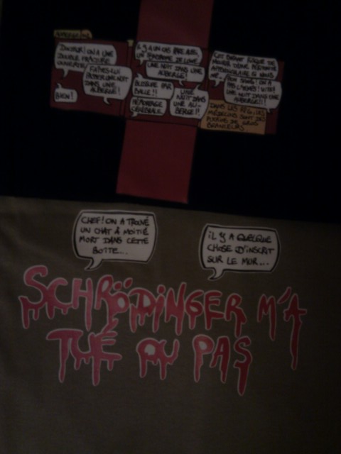 T-shirts Auberge RPG & Schrödinger's cat